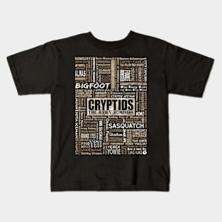 Cryptids The Hairy Hominids Kids T-Shirt